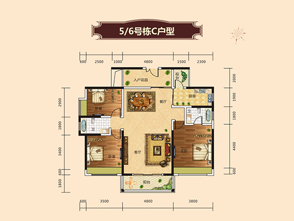 5、6号棟C戶型圖